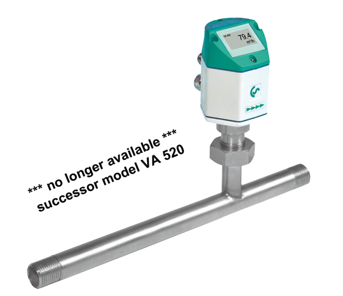 Sensor de caudal VA 420 (en línea) con sección de medida integrada